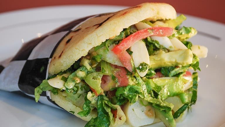 Veggie arepa