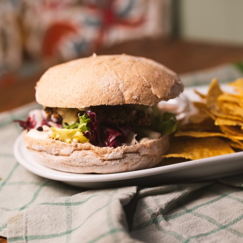 Homemade Lentil Burger